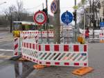 Baustelle Treskowallee / Wandlitzstra�e in Berlin.