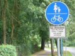 Buschm�hlenweg in Frankfurt (Oder): Benutzungspflichtig, aber ohne Winterdienst ...